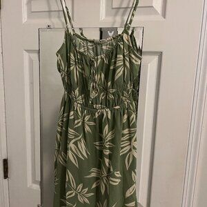 Roxy Sundress, Size L, Sage Green